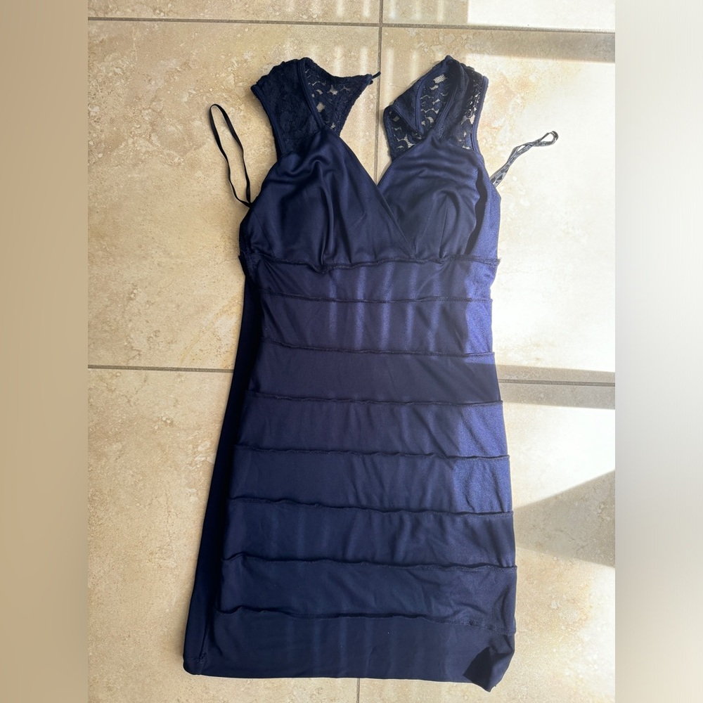 Enfocus Studio Black Ruched Sheath Midi Dress